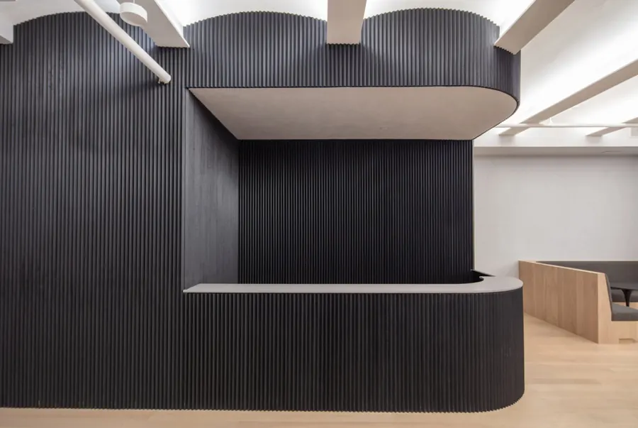 HOF Capital workplace lounge millwork