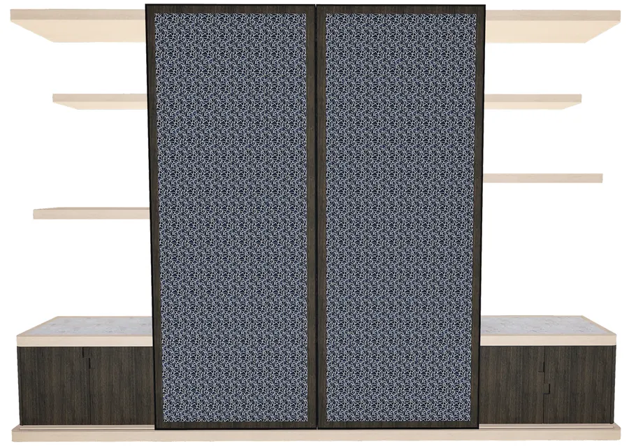 Photoreal 3D rendering of custom millwork by Cano's Wood Interiors