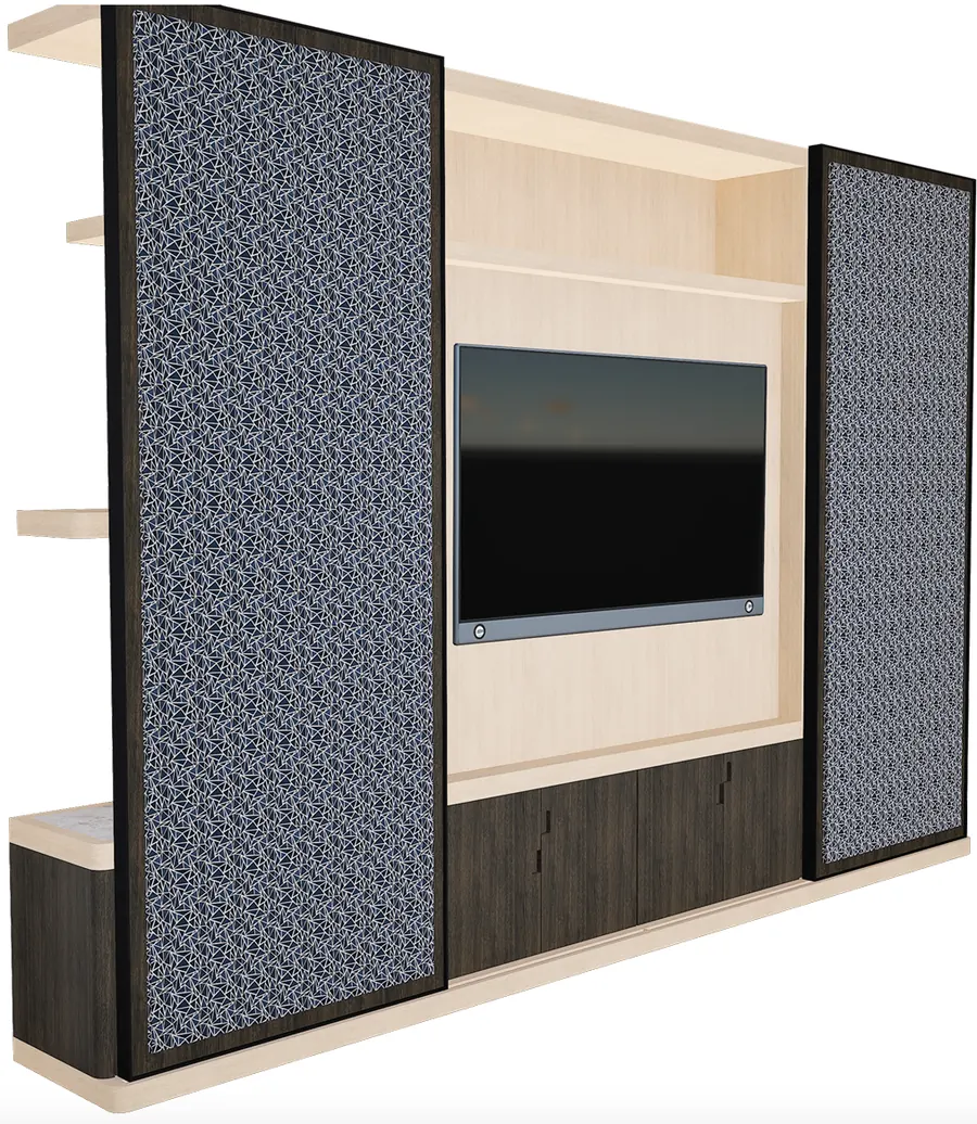 Rendering of entertainment unit