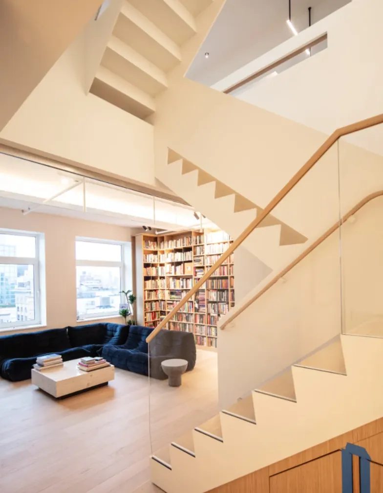 Vaulted room millwork