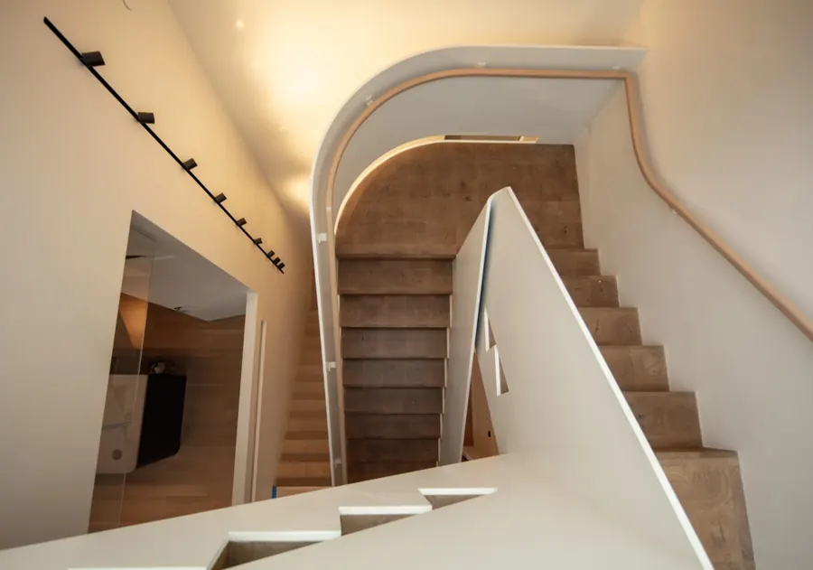 Custom staircase joinery