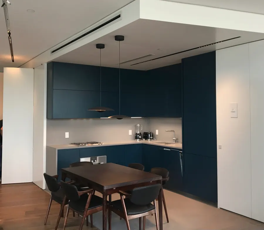 Navy dining built-ins